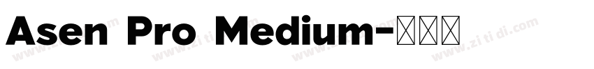 Asen Pro Medium字体转换 Asen Pro Medium字体转换